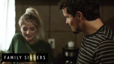 FAMILY SINNERS - Gorgeous Blonde Is Taught By Her Stepbrother How To Be More Sexually Adventurous