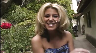 A blonde who loves to suck cock and drink sperm