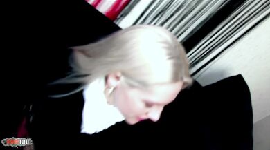 Hot young french blonde babe Molly Wood fucked in the ass for money
