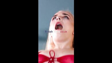 18 Year Old Blonde, Ellie Shou, Gets Railed and Swallows Cum