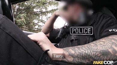 Fake Cop - Tattooed Punk Chick with Great Tits and Ass Fucked by COP