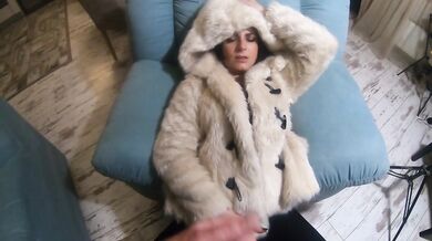 MilfyCalla- Face fuck while wearing white fur coat and ugg boots 208