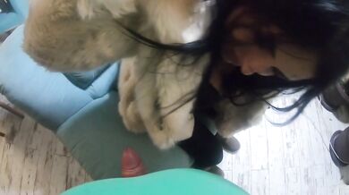 MilfyCalla- Face fuck while wearing white fur coat and ugg boots 208
