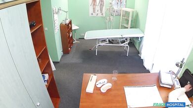 Blonde MILF thinks MY BIG COCK will cure her illness - Fake Hospital