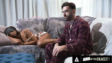OUT OF THE FAMILY - Naughty Teen Gets Caught Masturbating By Stepdad And He Finishes The Job