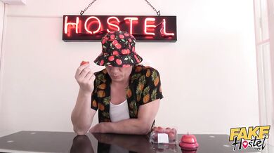 Fake Hostel [FULL SCENE] - Colombian girl with ASS and blonde British girl in threesome FRENZY