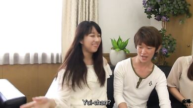 Real Japanese friends play truth or dare that leads to an orgy