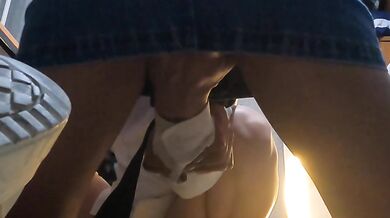 Latina, first I cover her eyes and touch her, until I put everything inside her, listen to her enjoy