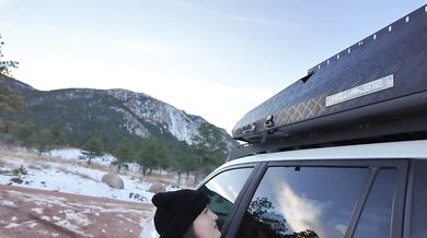 Slutty Camper Shows off Light Up Butt Pug And Rooftop Tent