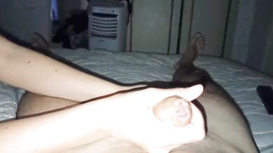 He asked me to masturbate him before going to rest, and like a daddy's dog I listened to him
