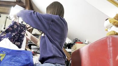 Hot and Sexy All Amateur Tight Pussy Girls in Casting Backstage do Try on Haul for Miniskirt Panties