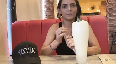 I INVITED HER TO EAT SALAD BUT ON THE CONDITION THAT SHE USED MY SPECIAL SAUCE