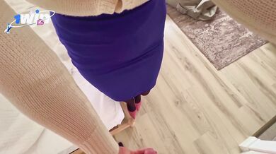 husband and neighbor fuck big ass milf through pantyhose