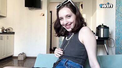 Met a Ukrainian schoolgirl on the street and fucked her on the same day