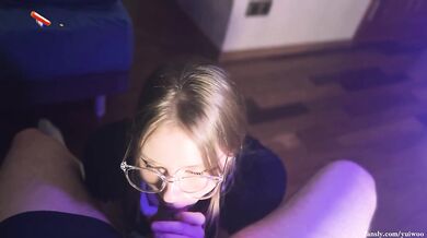 Seduced a shy student who loves VERY BIG cocks