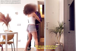 I SEDUCE THE DELIVERY BOY, HE FUCKS ME LIKE A WHORE - HE CUMS ON MY TONGUE