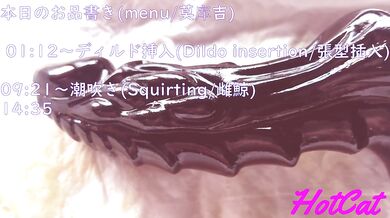 Fantasy Dildo Masturbation pee ×2 times with pussy piston