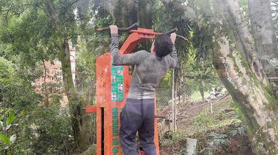 Colombian MILF convinces Nerd boy in a park to fuck at his house, his stepson discovers them!