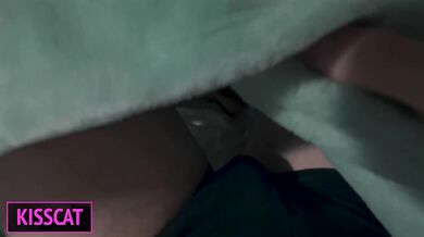 S2E5: Step mom helps to cum step son in share bed while working till get pussy creampie and facial
