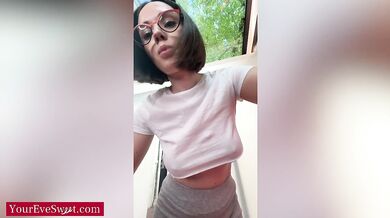 Your Naughty Hairdresser Gets Horny And Rides Her Dildo For You – Eve Sweet