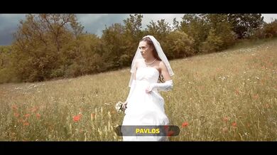 BRIDE4K. She ran away from her fiancé to fuck a stranger shepherd outdoors