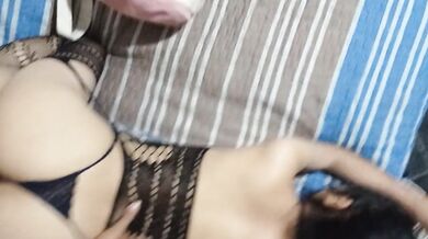 Doggystyle with her pussy full of semen