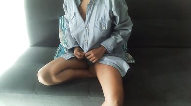My girlfriend sends me a video of herself masturbating until she has an orgasm.