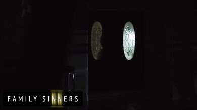 FAMILY SINNERS - Brunette Step Sister Sucks On Her Step Brother's Cock While Her Husband Is Away