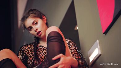 WOWGIRLS Amazing girl Alissa Foxy masturbating in front of the camera