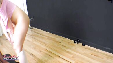 Petite Blonde Starlette Storm Suck A Cock And Gets Banged!