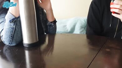 I invited my co-worker to drink mates... it ends with CUM INSIDE