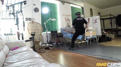 Amateur Glamour MILF Model Fucked in her ASS by Uniformed Cop- Fake Cop