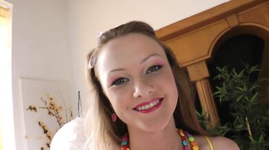 First anal casting of a teen cutie