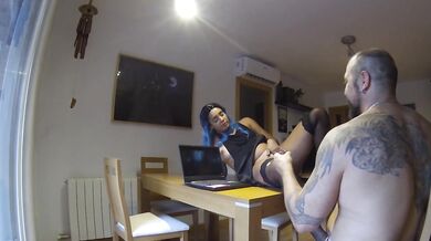 alone with my sister-in-law ends with cum on my face