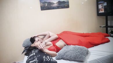 My stepsister's girlfriend enters my bedroom and wakes me up and asks me to fuck her.