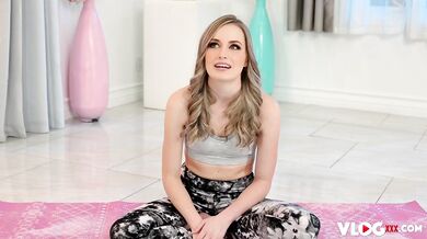 Petite Blonde Scarlett Sage Fucked By Horny Yoga Instructor