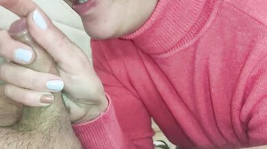 POV Blowjob with Cum in Mouth from Naughty Slut Married MILF