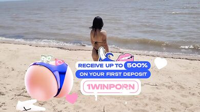 Passionate sex with your girlfriend overlooking the sea