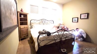 Body of a Gladiator Fucks Hot Horny Blonde
