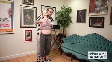Petite Blonde Nikole Nash Hooks Up With Bryan Gozzling!