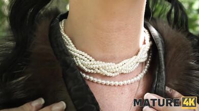 MATURE4K. Mature whore Texas Patti is fucking on top of her car in front of her husband