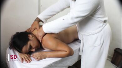 massage with unexpected ending to my new hot- Spanish porn