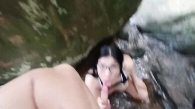 PART ONE They take me to the river and make me SUCK and CUMS ON MY FACE.. I love nature
