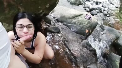 PART ONE They take me to the river and make me SUCK and CUMS ON MY FACE.. I love nature