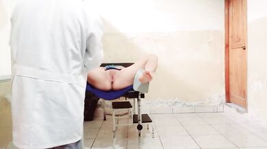 doctor attends to patient in the hospital and masturbates her