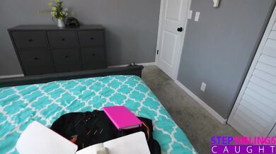 Juniper Ren helps Stepbro with his Homework & his Hard On
