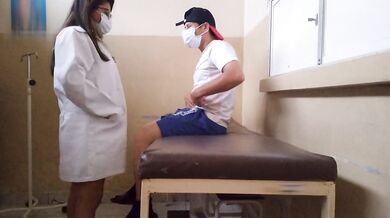 Nurse forgets her hospital manners and has intense sex with her patient