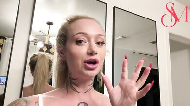 SophiaMayy FAKES being a Personal Trainer to seduce stranger into fucking her in home gym!