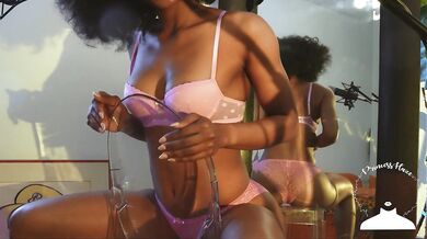 Your Ebony Step Sis Gives You Jerk Off Instruction