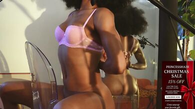 Your Ebony Step Sis Gives You Jerk Off Instruction